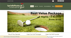 Desktop Screenshot of capecodgolfvacation.com