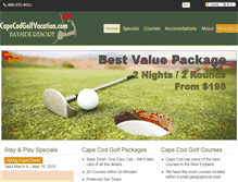 Tablet Screenshot of capecodgolfvacation.com